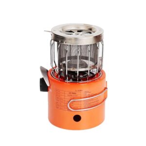 High Efficiency Tent Heater - Outdoor Camping Propane Cooker, 2-in-1 Portable Propane Heater and Stove | For Ice Fishing, Backpacking, Hiking and Hunting