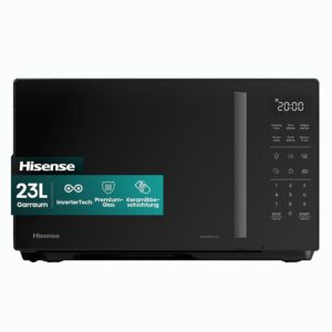 Hisense H23MOBS4HI Microwave / 23 L / 900 W / InverterTech / Ceramic Coating / Premium Glass / Tailored / Multiphase Cooking / Defrost Function / 10 Power Levels / Child Lock /...