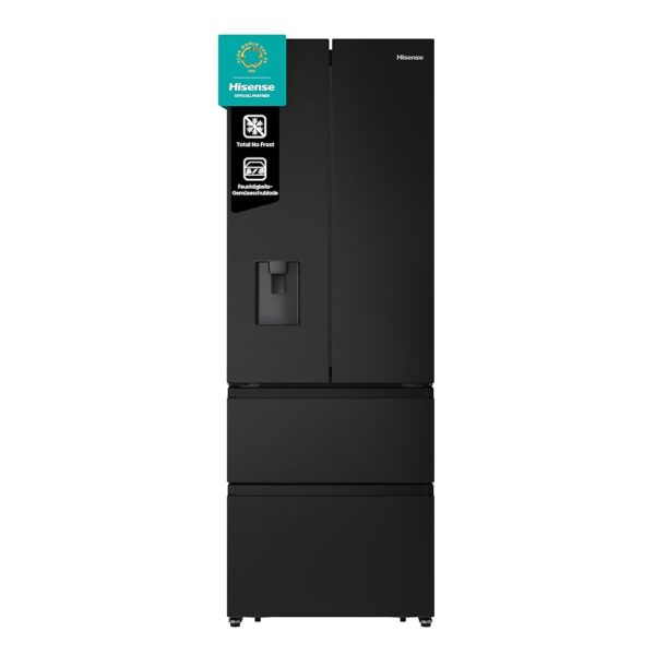 Hisense RF632N4WFE Fridge Freezer, Black, 70 x 200 cm