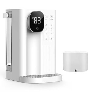 HmLotd Intelligent Water Dispenser, Portable Water Dispenser, 3L Large Water Tank, LED Display, 4 Level Temperature Control with Safety Child Lock, Ideal for Living Room, Office