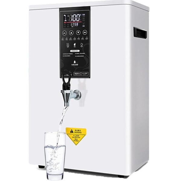 hocvseo Instant Hot Water Dispenser, 3000 W Wall-Mounted Mains Fed Unit Water Dispenser, Capacity 50 L/H, with LED Intelligent Control Panel, for Cafés, Offices