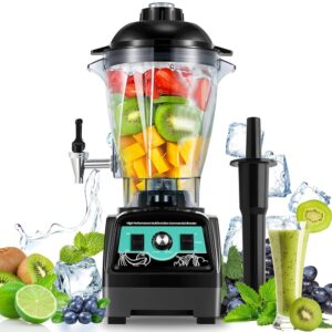Huanyu 6L Commercial Jug Mixer Large Capacity 2800W High Performance Mixer with Tap Multifunctional Juicer Crushing Ice Fruit Vegetables Baby Food Smoothie Commercial Mixer