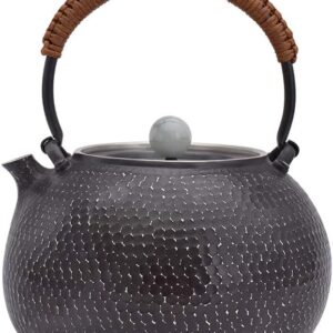 IUBGFTO Handmade 999 Silver Kettle, Health and Safety Net, Mercury Pot, Pocket Shaped Silver Teapot, Multifunctional Coffee Pot and Hip Flask