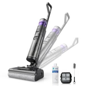JONR ED12 Pro Max Battery Wet Dry Vacuum Cleaner, 180° Lying Down for Cleaning the Floor Under the Bed, Hot Water Self Cleaning, Hot Air Drying, Cleaning Along the Edge