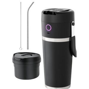 Kabelloser Entsafter mit vakuumisoliertem Edelstahlbehälter, 14000 U/min, Motor, Smoothie-Mixer, tragbarer Mixbecher