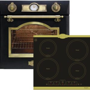 Kaiser Induction Cooker Set EH 6355 Em+KCT 6195 IEm, Retro Electric Built-in Oven 60 cm 67 L + Induction Hob 60 cm