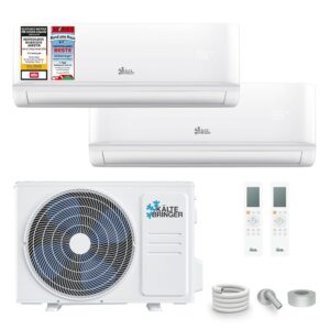 Kältebringer Multisplit Air Conditioner 2 Indoor Units - 18000 BTU - 5.3 kW - Inverter Air Conditioner with Heating Function, WiFi and App - Very Quiet and Energy Saving -...