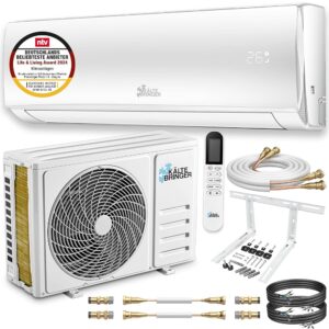 Kältebringer Split Air Conditioner Quick Connect - 18000 BTU (5.1 kW) - Air Conditioner with Heating Function, WiFi & App, up to 91 m², Very Quiet - 5 m Copper Cable,...