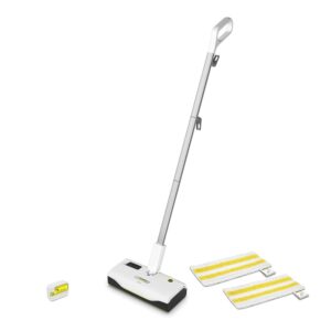 Kärcher SC 1 Upright Steam Cleaner, Heating Time: 30 s, Surface Capacity: Approx. 30 m², Tank: 0.2 L, Heating Power: 1300 W, Abrasive Floor Nozzle EasyFix Cloth Set, White