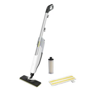 Kärcher SC 2 Upright Steam Cleaner, Heating Time: 30 s, Surface Capacity: Approx. 50 m², Tank: 0.4 L, Heating Power: 1600 W, with EasyFix Floor Nozzle, Microfibre Floor Cloth...