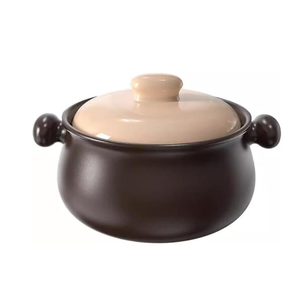 Keramik-Slow-Cooker, Steingut-Kasserolle mit Deckel, ideal für Suppe, Eintopf, Reis, langlebig und vielseitig, ideal für Familienessen