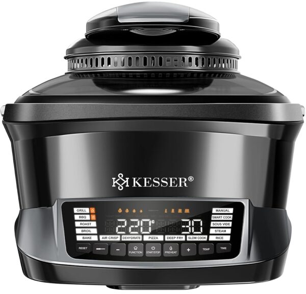 KESSER® Multicooker with Hot Air Fryer 8L & 16 Programmes Kitchen Appliance - Grilling, Baking, Steaming, Preheating & Keeping Warm Function, Pressure Cooker, Rice Cooker, Slow...