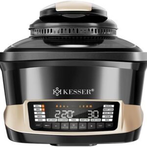 KESSER® Multicooker with Hot Air Fryer 8L & 16 Programmes Kitchen Appliance - Grilling, Baking, Steaming, Preheating & Keeping Warm Function, Pressure Cooker, Rice Cooker, Slow...