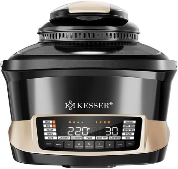 KESSER® Multicooker with Hot Air Fryer 8L & 16 Programmes Kitchen Appliance - Grilling, Baking, Steaming, Preheating & Keeping Warm Function, Pressure Cooker, Rice Cooker, Slow...