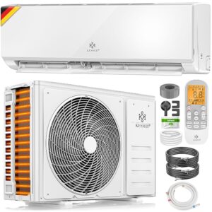 KESSER® Split Air Conditioning Set with WiFi / App Function - Cooling A++ + / Heating A+, Refrigerant R32, LCD Display, Remote Control and Timer Function, Includes Complete...