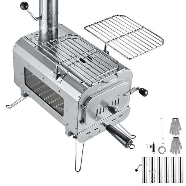 KingCamp Tent Stove Greenland M Outdoor Kitchen Mini Camping Stove Heating Steel