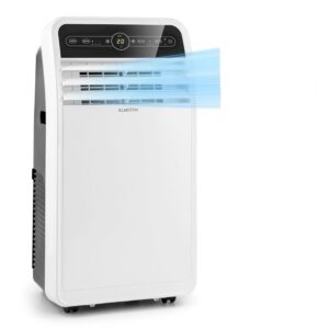 Klarstein Mobile Air Conditioner with Exhaust Hose, 4-in-1 Air Conditioner with Fan, Dehumidifier & Night Mode, Small & Portable Air Conditioner for Home & Office, App Control,...