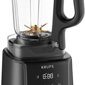 Krups InfinyMix KB9158 High Speed Blender | 1600 W | 5 Automatic Programmes + Manual Setting | Tritan Container | Includes Recipe Book | Smoothies, Shakes, Crushed Ice | Black
