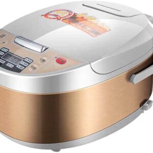 KUOYTT Rice Cooker Steamer Digital 5L Programmable Low Removal Sugar Stew Smart Grain Machine Health Stainless Steel Instant Keep Warm with Steam