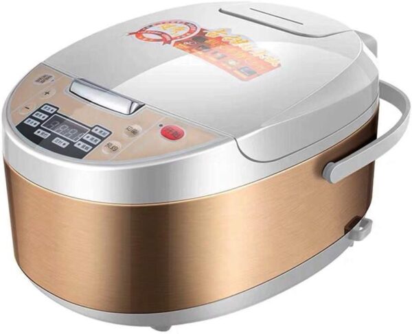 KUOYTT Rice Cooker Steamer Digital 5L Programmable Low Removal Sugar Stew Smart Grain Machine Health Stainless Steel Instant Keep Warm with Steam