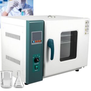 Lab Industrial Digital Forced Air Convection Drying Oven, 1000 W/1500 W Air Convection Drying Oven, LCD Display & Double Layer Tempered Glass Window, Laboratory Oven for...