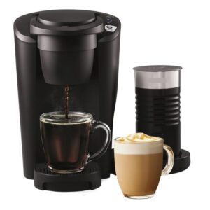 Latte Single Serving Coffee Maker and Machine, Black