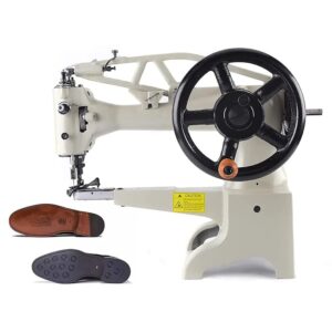 Leather Sewing Machine, High Performance Shoe Sewing Machine, Industrial Shoe Sewing Machine with Hand Crank, 3/8"/9.5mm Maximum Spacing, Single Needle Stitching and Head Only,...