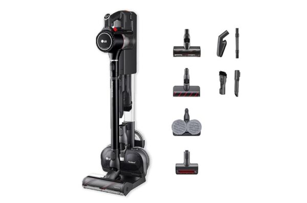 LG Electronics A9K-ULTRA1B Cordless Vacuum Cleaner, Includes Two Batteries (up to 120 Minutes), Black, Extendable Telescopic Tube