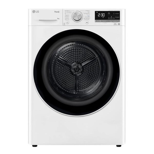 LG V9R09TC Heat Pump Dryer 9kg Capacity, Sensor Dry, Allergy Care, Smart Diagnosis, White