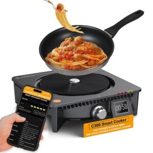 Life's Easy C300 Smart Cooker: Perfect for Students, Busy Professionals and Home Chefs, One Click, Planned Cooking with App, Auto Shut-Off, Ultimate Tool for Frying, Baking
