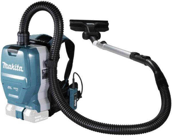 Makita DVC261ZX15 Battery-Powered Backpack Vacuum Cleaner 2x18V
