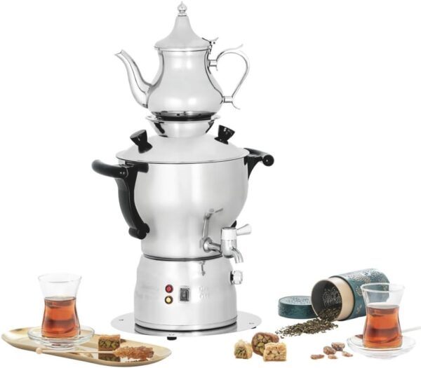 MBH Samovar Professional Kettle 3L Hospitality Industrial Kettle with Stainless Steel Teapot