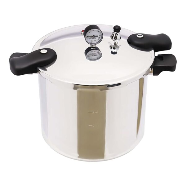 Mermajestic 22L Explosionssicherer Schnellkochtopf aus Aluminiumlegierung, Pressure cooker mit Druckanzeige und Anti-scald griff, Schnelles & Gleichmäßiges Kochen, für Gasherde,...