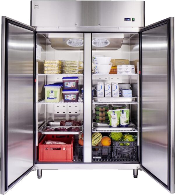 METRO Professional GRE1400 Fridge Self-Locking Door, Stainless Steel, 131.4 x 80.5 x 206.5 cm, Silver, 940 L