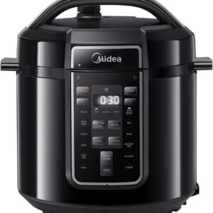 Midea Electric Pressure Cooker 6L, 9-in-1 Multi-Cooker with 14 Functions, Yoghurt Maker, Rice Cooker, Slow Cooker, Sous Vide, Steamer, Pasta Cooker, Stainless Steel Inner Pot,...
