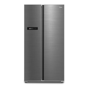 Midea MDRS791MYA46 Side-by-Side Fridge/Freezer Combination, No Frost, Inverter Compressor, 176.5 cm High, 379 L Cool, 213 L Freezer, Double Control, SuperCool, LED Lighting,...