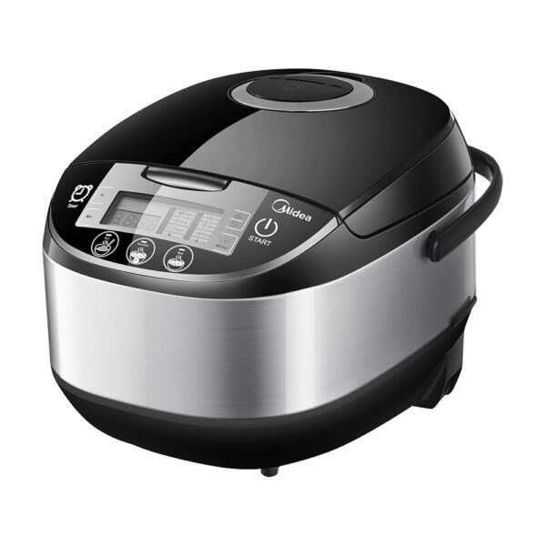 Midea Rice Cooker, Multi-Cooker with 11 Programmes, Rice Cooker 5 L for 2-10 People, Slow Cooker & Steamer with 24-Hour Warming Function, Timer, Includes Steamer Insert, Spoon &...