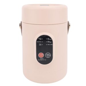 Mini Electric Saucepan 500W Portable Casserole Pot for Rice, Egg Noodles, Porridge, Electric Cooker with Viewing Lid, Keep Warm Function for Home, Travel, Camping, Office (EU)