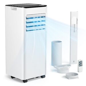 Mobile Air Conditioner 9000 BTU with Exhaust Hose, 4-in-1 Mobile Air Conditioner, Quiet Operation