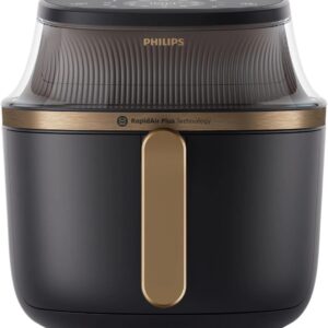 Multifunctional Air Fryer Capacity 7.2 Litres Power 2000 Watt Touch Control Colour Black and Gold NA342/00