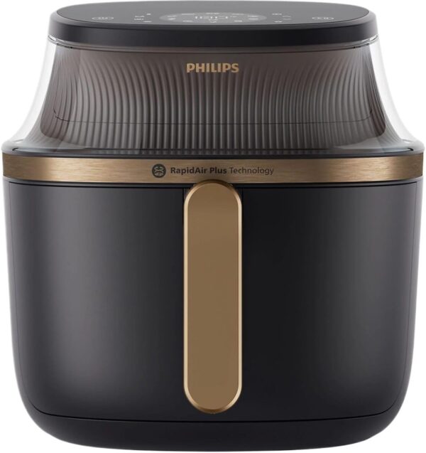 Multifunctional Air Fryer Capacity 7.2 Litres Power 2000 Watt Touch Control Colour Black and Gold NA342/00