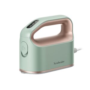 Newbealer Steam Iron, 1200 W with Continuous Steam, 180 ml Water Tank, 45s Quick Heating, Auto Shut-Off, Vertical & Horizontal Steam, 850 g Lightweight, Ideal for Travel &...