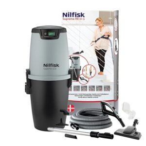 Nilfisk All-In-1 Supreme LCD Deluxe Central Vacuum Cleaner Complete Package