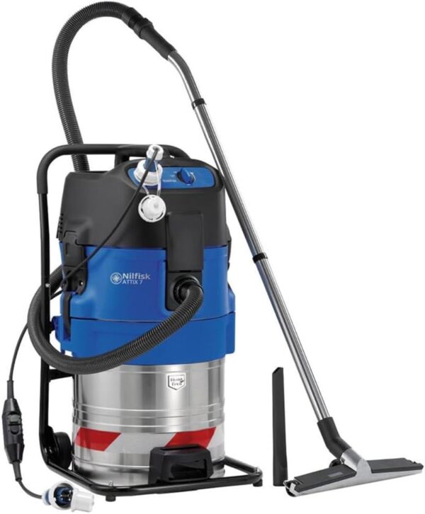 Nilfisk, ATTIX 751-71 MWF Vacuum Cleaner, 70 L, 1500 W, Black, Blue, Silver