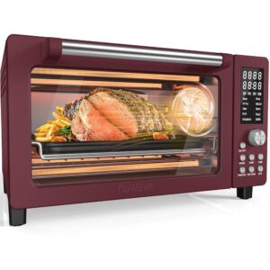 Nuwave Bravo Pro Smart Air Freyer Combination Toaster, 12-in-1 Features with Fast and Even Crispy Technology, 1800W, 22-400°F, PFAS Free, 21QT, Cinnamon