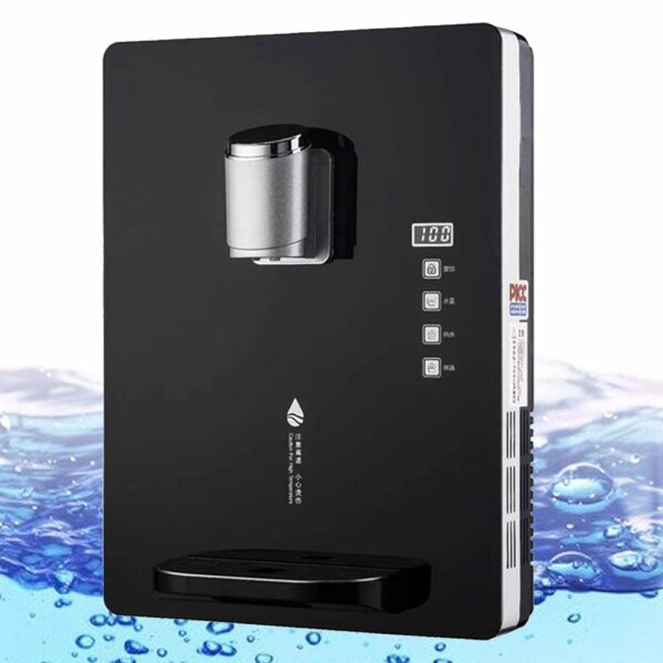 NVYAZJ Water Dispenser, Wall Water Dispenser, Smart Display, Capacity 30 L/h, Ice and Hot Water Dual, Anti-Dry Fire and Anti-Leakage for Living Room, Office