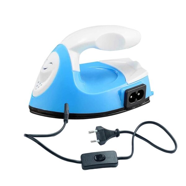 Perfeclan Mini Iron Mini Heat Press DIY Durable Handmade Multipurpose Small Craft Iron Electric Iron for Vinyl Projects Blue