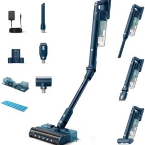 PHILIPS Wireless Vacuum Cleaner 5000 Series Flex, Strong Suction Power, 60 Minutes Runtime, Nozzle with LED Lighting, Pet Hair Nozzle, Crevice Nozzle and Combination...