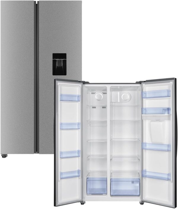 PKM Side-by-Side Fridge-Freezer Combination NoFrost SBS505DNFWDDIX, 2.5 L Water Dispenser, 529 Litres