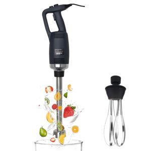 POGOAO Electric Handheld Blender, 500 W Commercial Electric Mixer with Variable Speed, Industrial Immersion Blender with Detachable Shaft, Handheld Emulsifier Mixer for...